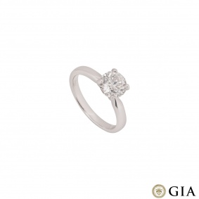 White Gold Round Brilliant Cut Diamond Ring 1.52ct G/VVS2 White Gold Round Brilliant Cut Diamond Ring 1.52ct G/VVS2